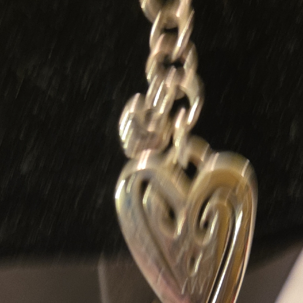 Brighton Black and Silver 3 Heart Necklace Set & Matching Earrings - Picture 4 of 8
